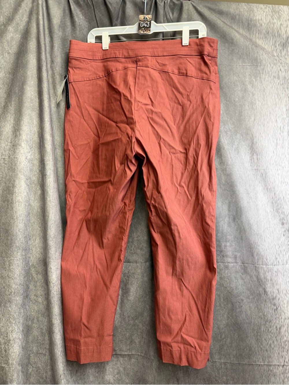 Women's Rust Tailored Straight-Leg Trousers - Picture 6 of 6